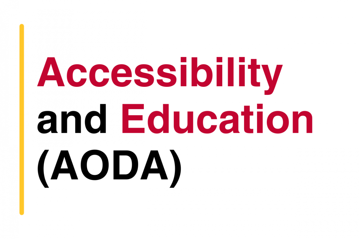 Accessibility and Education (AODA)