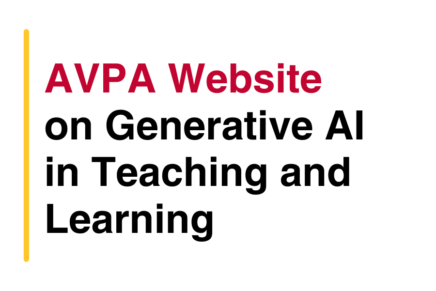 AVPA Website  on Generative AI in Teaching and Learning